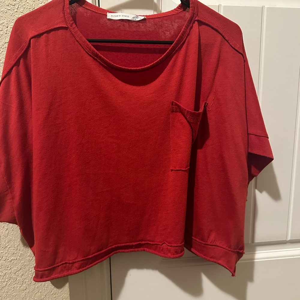 Altar'd State Red Crop Top